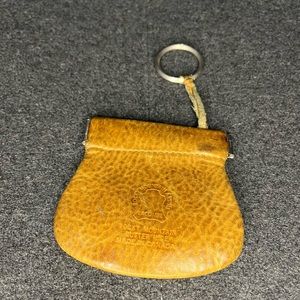 Vintage Rocky Mountain Artists Butter Hide Coin Pouch Wallet